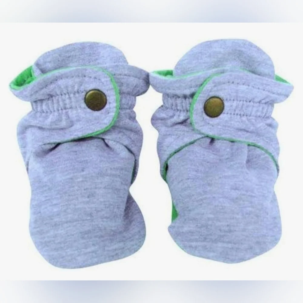 🍎 Nwt Trimfit Brand Cotton Baby Booties Infant 1-Pack Booties w Clasp,  Socks